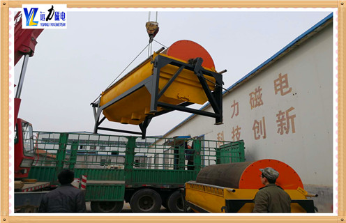 永磁筒式磁选机进料口出料口分别是什么样子的